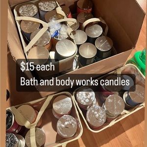 3 wick bath and body works candles